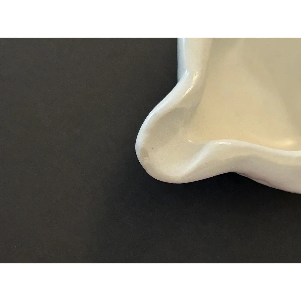 Vintage Ashtray Duck Goose Trinket Box Ivory Ceramic 4.5